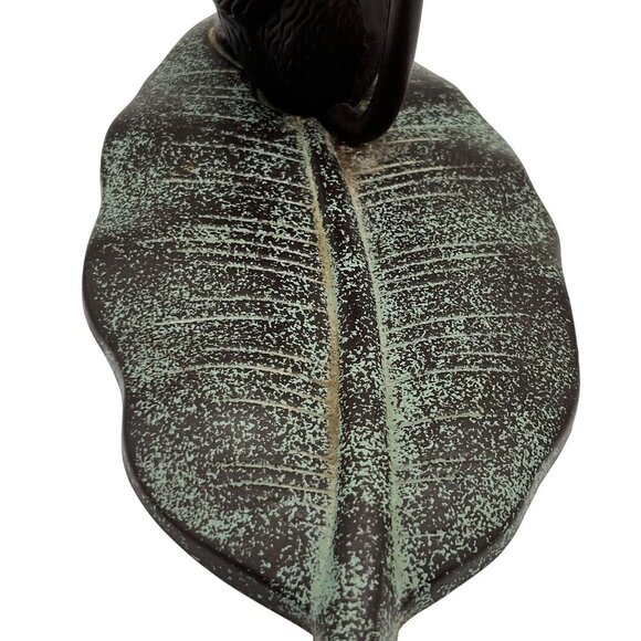 Cast Iron Monkey Leaf Banana Grape Holder Tail Hanging Hook Tropical Tiki Bar - Picture 5 of 9